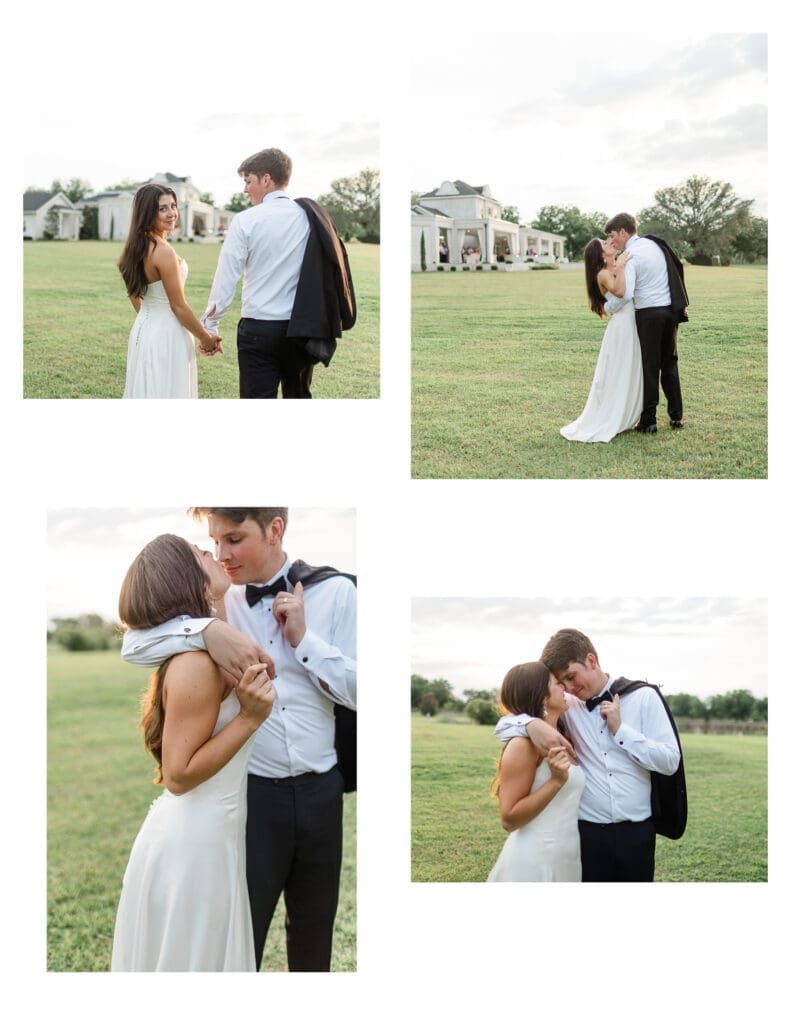 Sunset photos at Hallabrook hill with the gorgeous stucco venue in the background